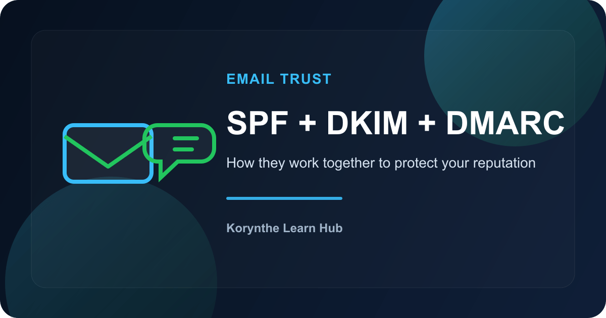 How SPF, DKIM, and DMARC Work Together to Protect Your Email Reputation